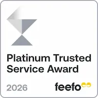 Feefo Platinum Trusted Service Award 2026